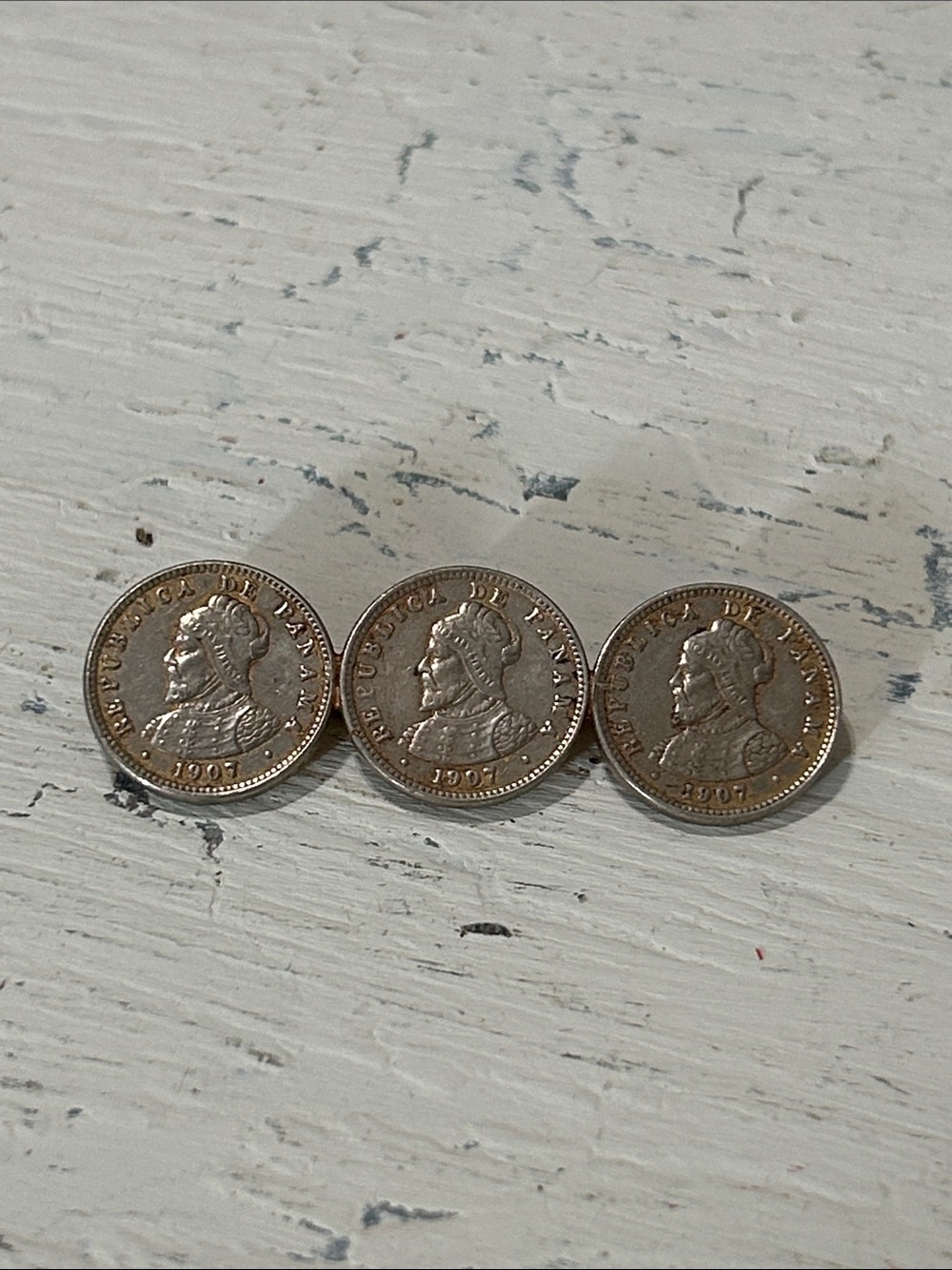 Antique Coin Brooch
